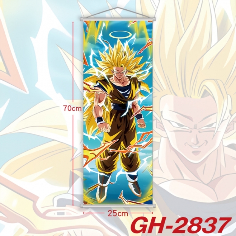 DRAGON BALL Plastic Rod Cloth Small Hanging Canvas Painting Wall Scroll 25x70cm price for 5 pcs