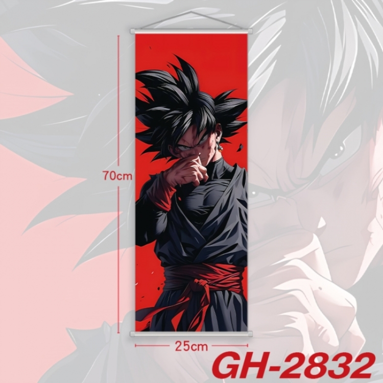 DRAGON BALL Plastic Rod Cloth Small Hanging Canvas Painting Wall Scroll 25x70cm price for 5 pcs
