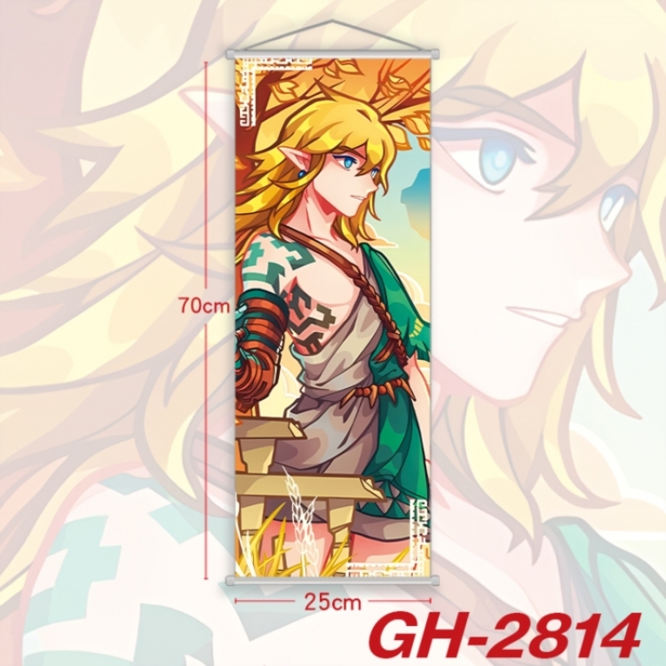 The Legend of Zelda Plastic Rod Cloth Small Hanging Canvas Painting Wall Scroll 25x70cm price for 5 pcs