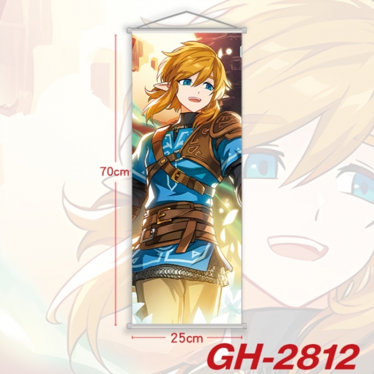 The Legend of Zelda Plastic Rod Cloth Small Hanging Canvas Painting Wall Scroll 25x70cm price for 5 pcs