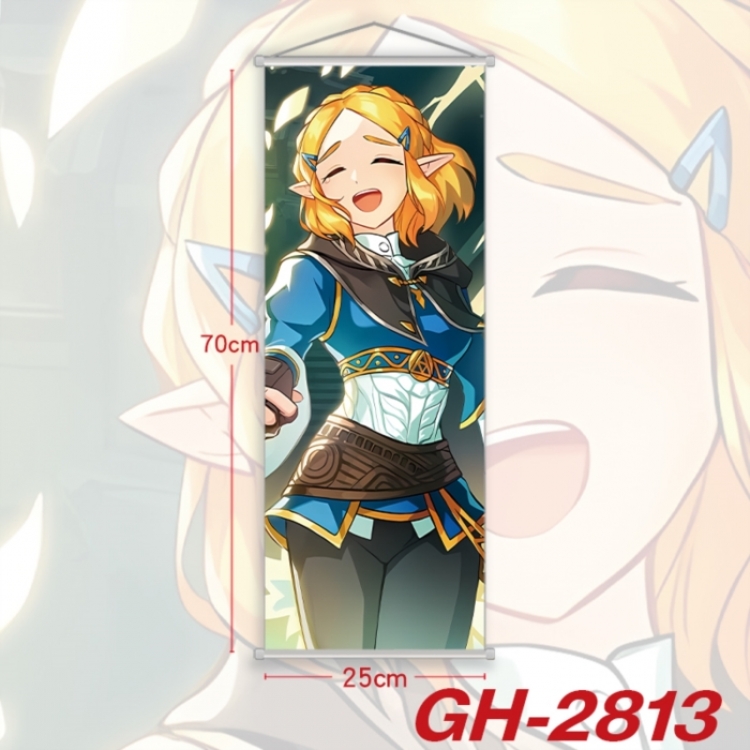 The Legend of Zelda Plastic Rod Cloth Small Hanging Canvas Painting Wall Scroll 25x70cm price for 5 pcs