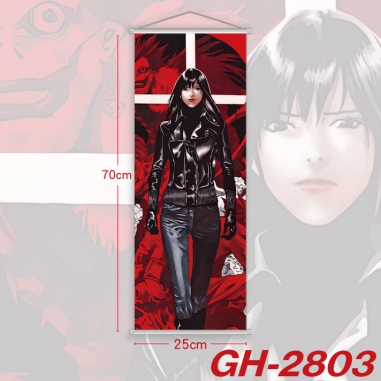 Death note Plastic Rod Cloth Small Hanging Canvas Painting Wall Scroll 25x70cm price for 5 pcs