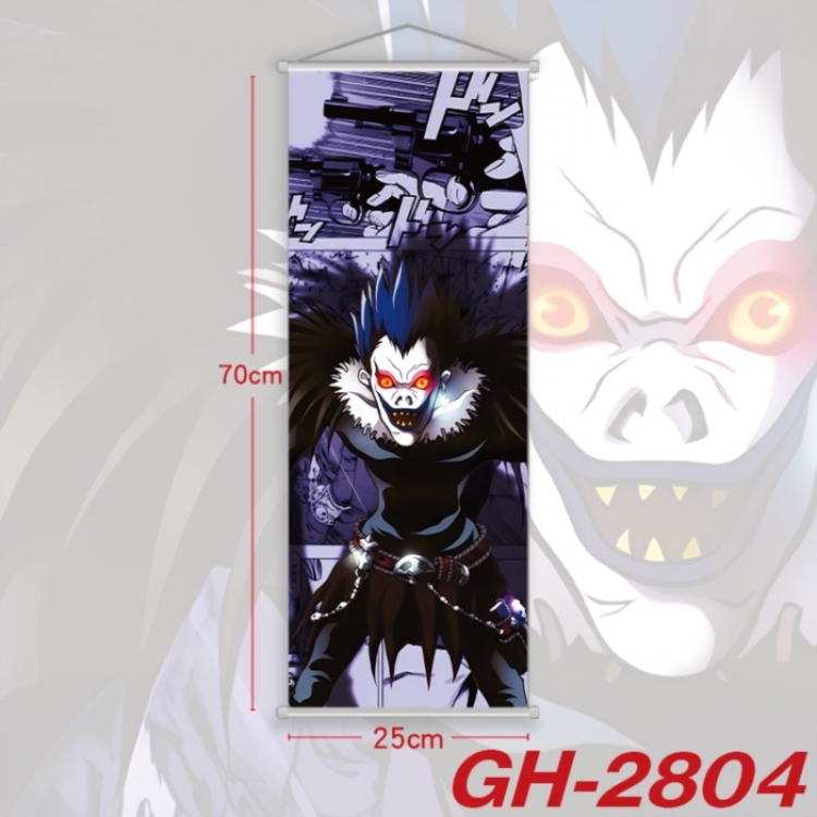 Death note Plastic Rod Cloth Small Hanging Canvas Painting Wall Scroll 25x70cm price for 5 pcs