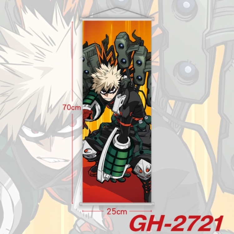 My Hero Academia Plastic Rod Cloth Small Hanging Canvas Painting Wall Scroll 25x70cm price for 5 pcs
