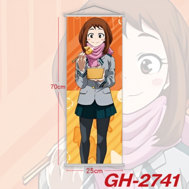 My Hero Academia Plastic Rod Cloth Small Hanging Canvas Painting Wall Scroll 25x70cm price for 5 pcs