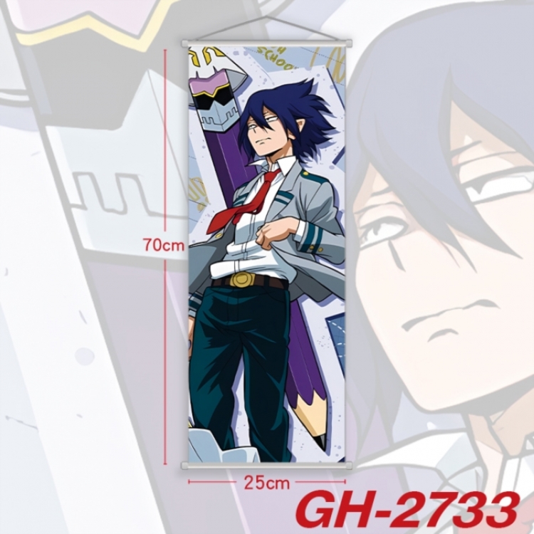 My Hero Academia Plastic Rod Cloth Small Hanging Canvas Painting Wall Scroll 25x70cm price for 5 pcs