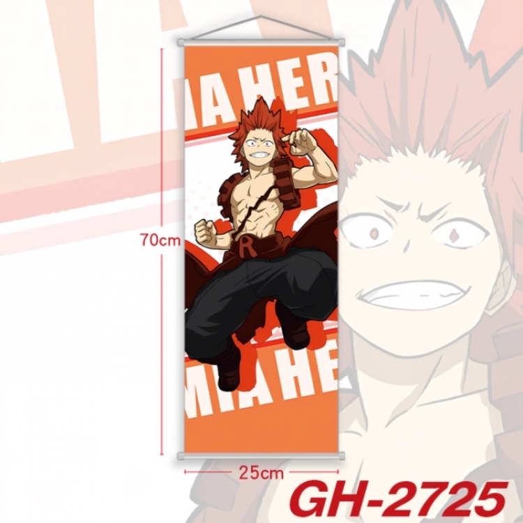 My Hero Academia Plastic Rod Cloth Small Hanging Canvas Painting Wall Scroll 25x70cm price for 5 pcs
