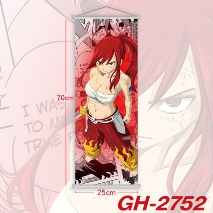  Fairy tail Plastic Rod Cloth Small Hanging Canvas Painting Wall Scroll 25x70cm price for 5 pcs