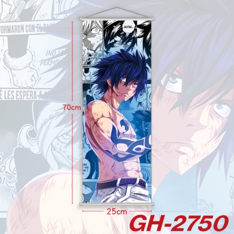  Fairy tail Plastic Rod Cloth Small Hanging Canvas Painting Wall Scroll 25x70cm price for 5 pcs