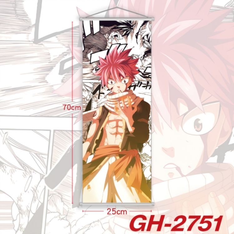  Fairy tail Plastic Rod Cloth Small Hanging Canvas Painting Wall Scroll 25x70cm price for 5 pcs
