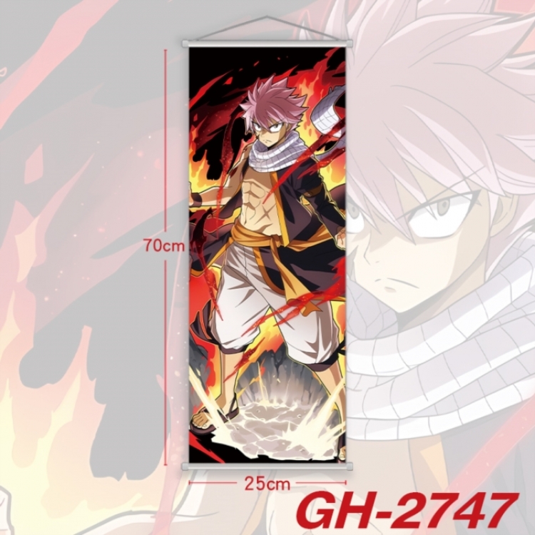  Fairy tail Plastic Rod Cloth Small Hanging Canvas Painting Wall Scroll 25x70cm price for 5 pcs