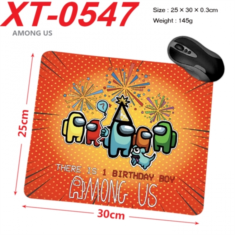 Among us Anime peripheral new lock edge mouse pad 25X30cm