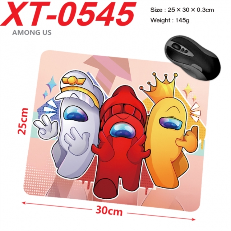 Among us Anime peripheral new lock edge mouse pad 25X30cm