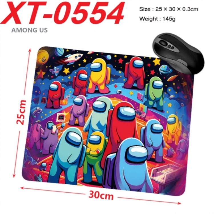 Among us Anime peripheral new lock edge mouse pad 25X30cm