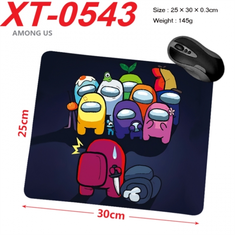 Among us Anime peripheral new lock edge mouse pad 25X30cm