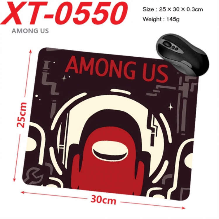 Among us Anime peripheral new lock edge mouse pad 25X30cm