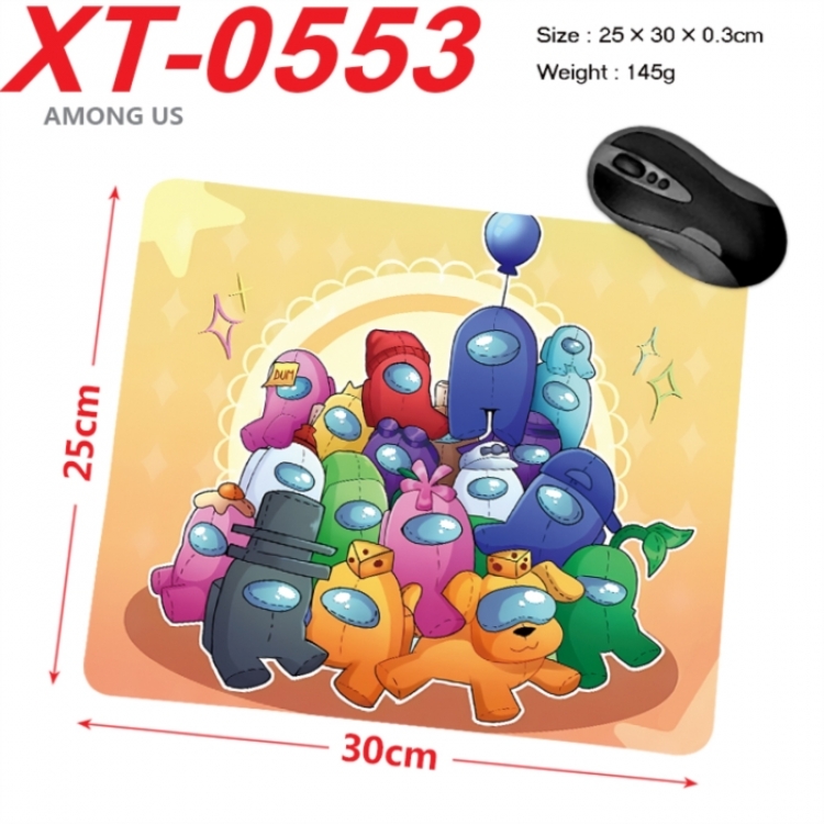 Among us Anime peripheral new lock edge mouse pad 25X30cm