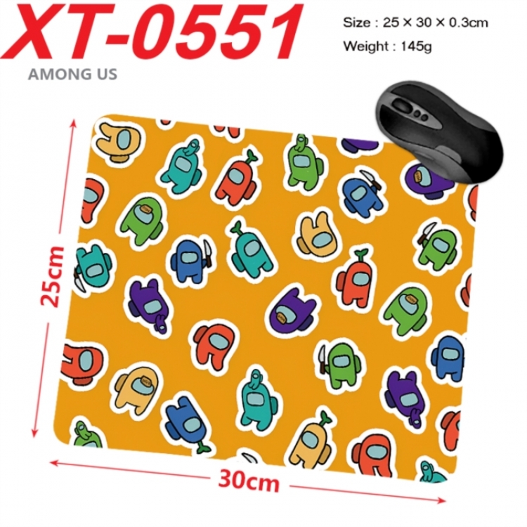 Among us Anime peripheral new lock edge mouse pad 25X30cm