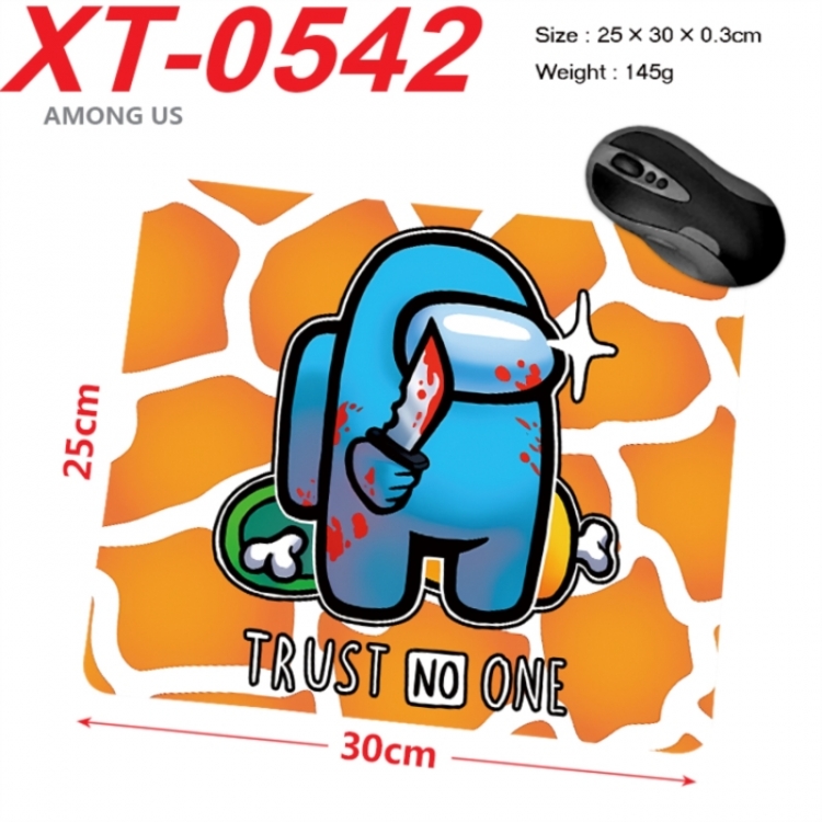 Among us Anime peripheral new lock edge mouse pad 25X30cm