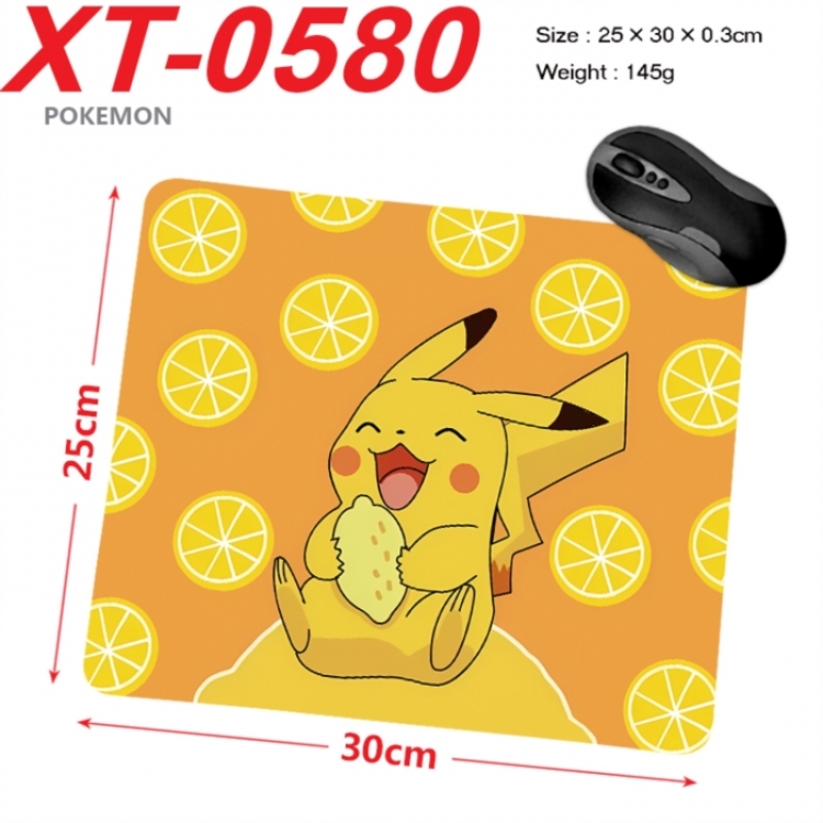Pokemon Anime peripheral new lock edge mouse pad 25X30cm