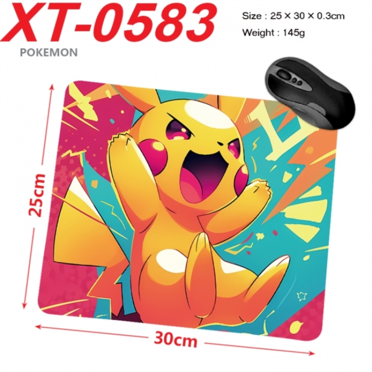 Pokemon Anime peripheral new lock edge mouse pad 25X30cm