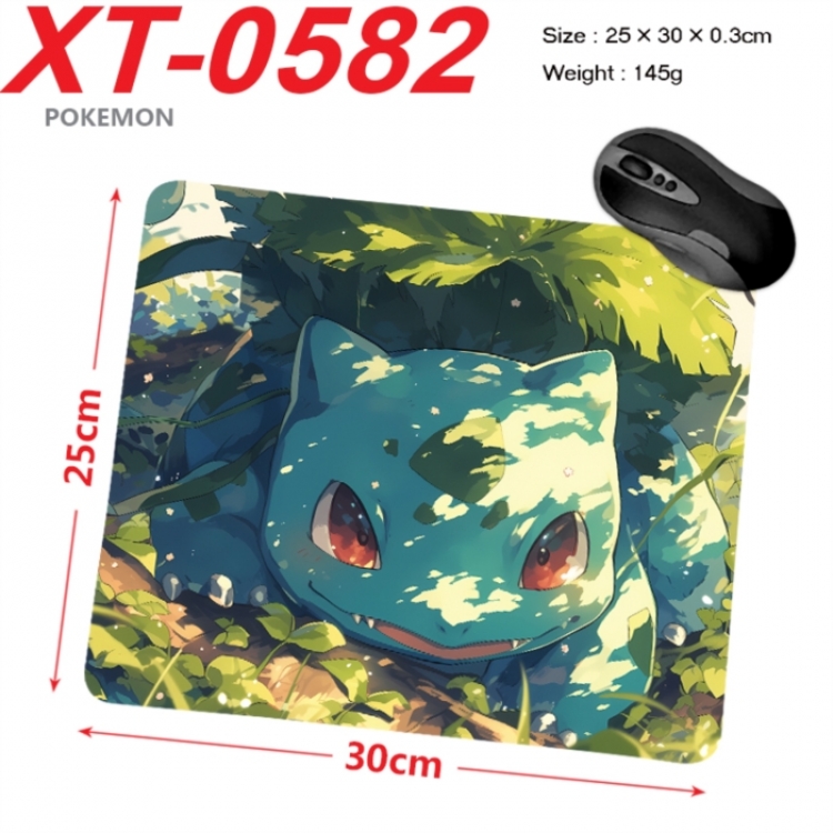 Pokemon Anime peripheral new lock edge mouse pad 25X30cm