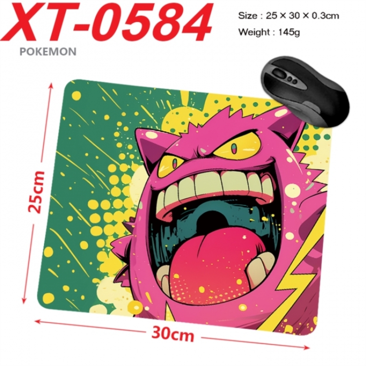 Pokemon Anime peripheral new lock edge mouse pad 25X30cm