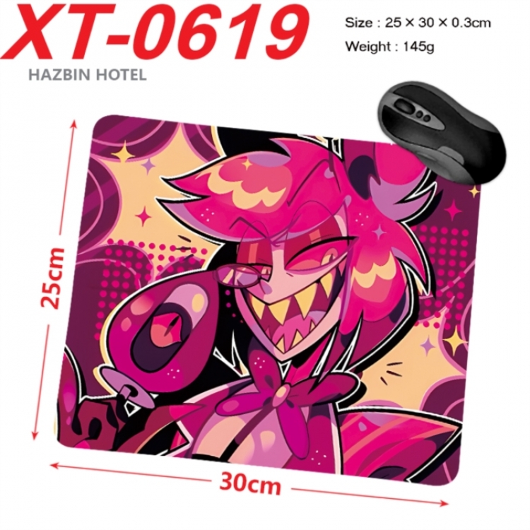 Hazbin Hotel Anime peripheral new lock edge mouse pad 25X30cm