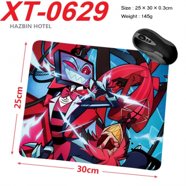 Hazbin Hotel Anime peripheral new lock edge mouse pad 25X30cm