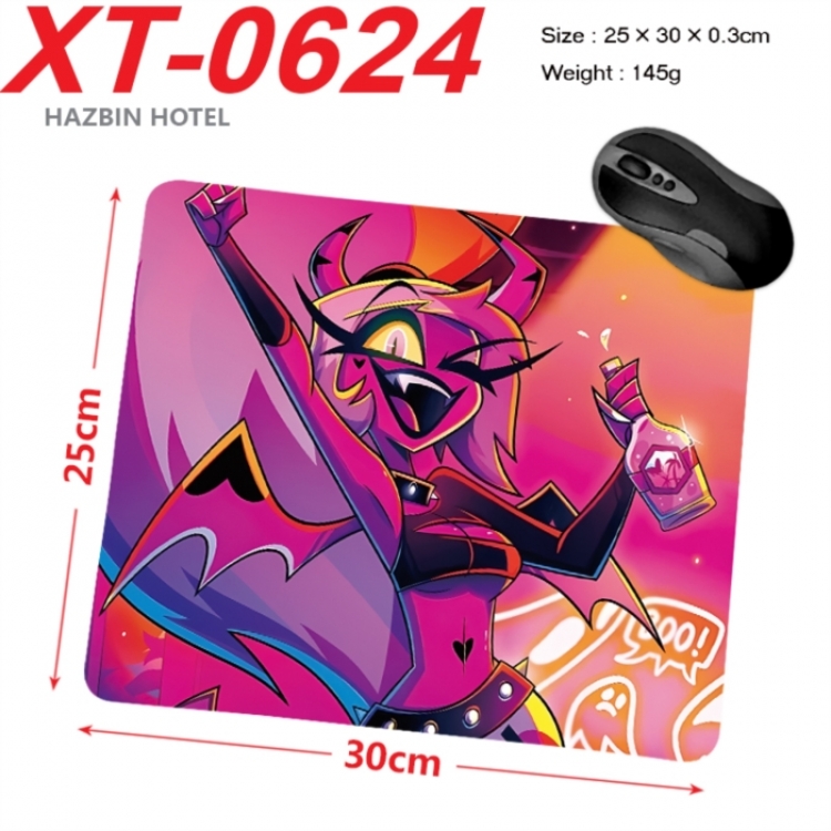 Hazbin Hotel Anime peripheral new lock edge mouse pad 25X30cm