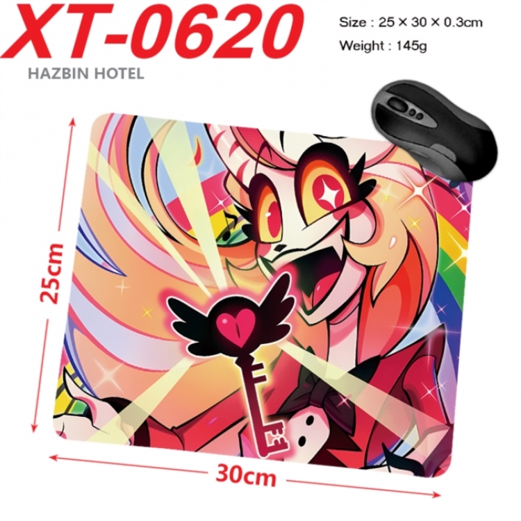 Hazbin Hotel Anime peripheral new lock edge mouse pad 25X30cm