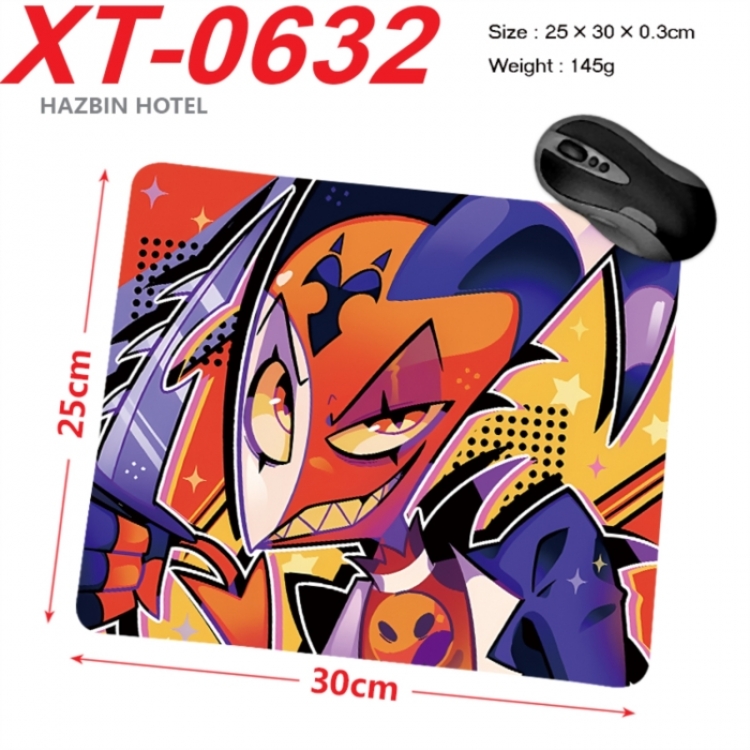 Hazbin Hotel Anime peripheral new lock edge mouse pad 25X30cm
