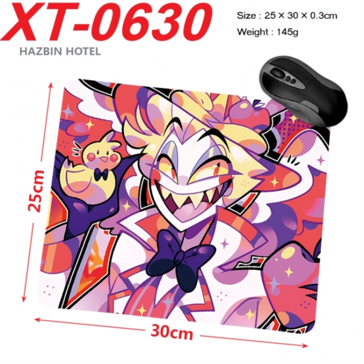Hazbin Hotel Anime peripheral new lock edge mouse pad 25X30cm