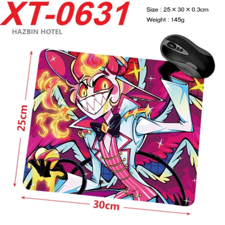 Hazbin Hotel Anime peripheral new lock edge mouse pad 25X30cm