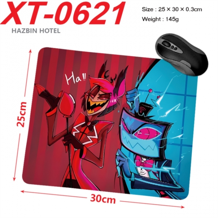 Hazbin Hotel Anime peripheral new lock edge mouse pad 25X30cm
