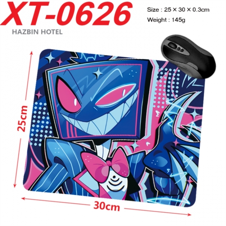 Hazbin Hotel Anime peripheral new lock edge mouse pad 25X30cm
