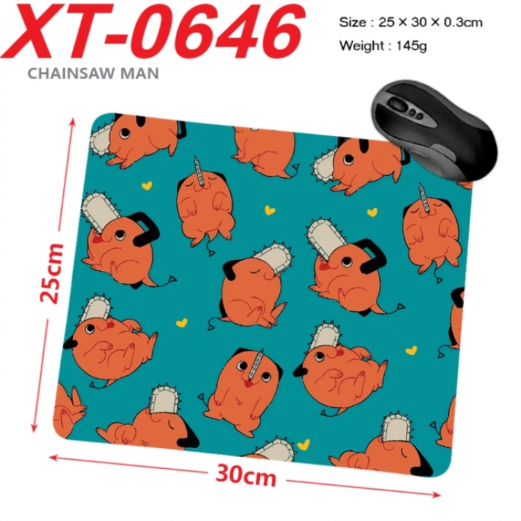 Chainsaw man Anime peripheral new lock edge mouse pad 25X30cm
