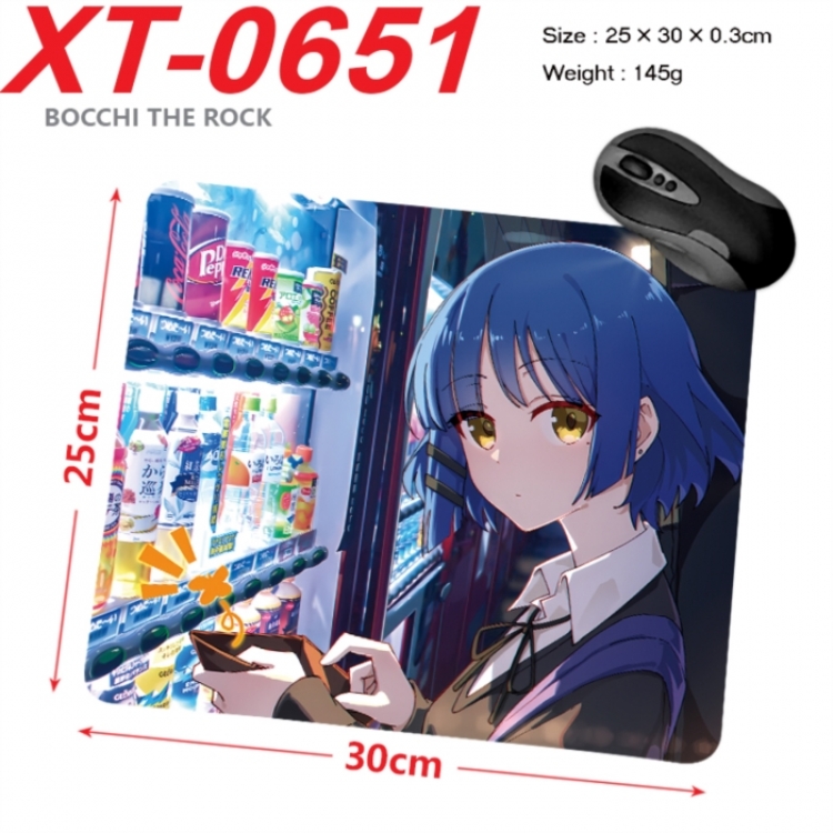 BOCCHI THE ROCK! Anime peripheral new lock edge mouse pad 25X30cm