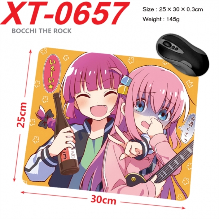BOCCHI THE ROCK! Anime peripheral new lock edge mouse pad 25X30cm