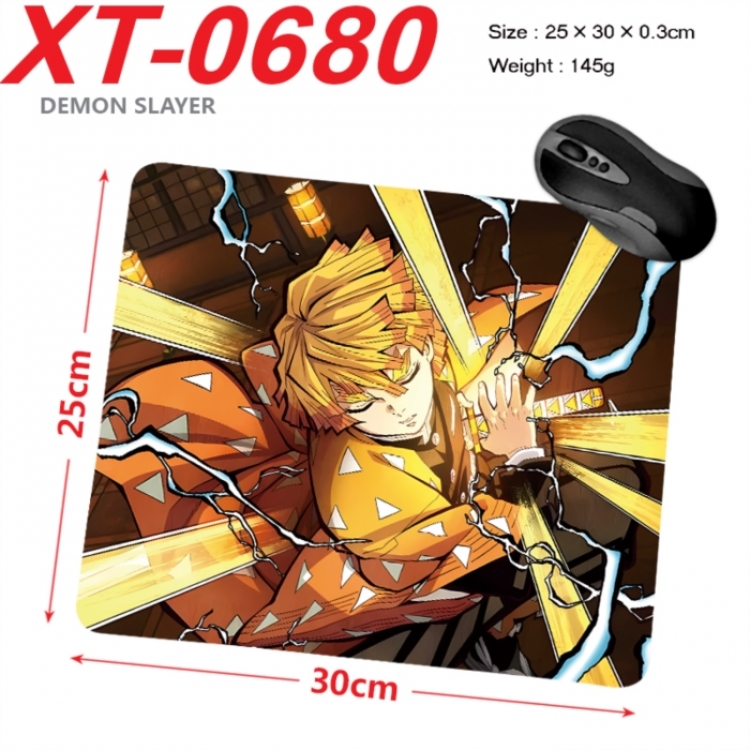 Demon Slayer Kimets Anime peripheral new lock edge mouse pad 25X30cm