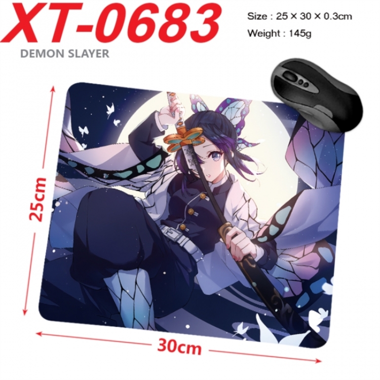 Demon Slayer Kimets Anime peripheral new lock edge mouse pad 25X30cm