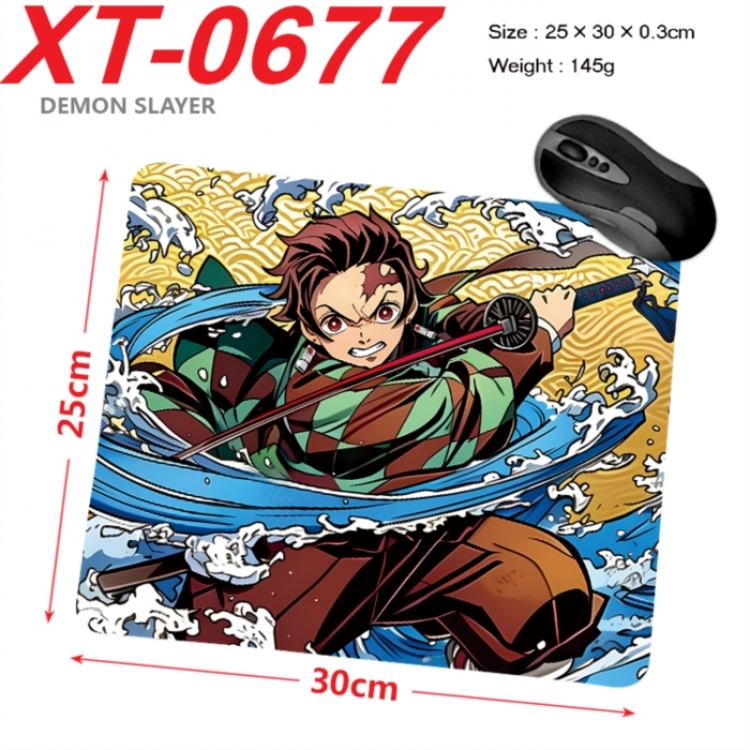 Demon Slayer Kimets Anime peripheral new lock edge mouse pad 25X30cm