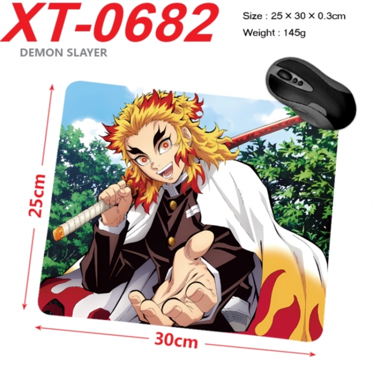 Demon Slayer Kimets Anime peripheral new lock edge mouse pad 25X30cm