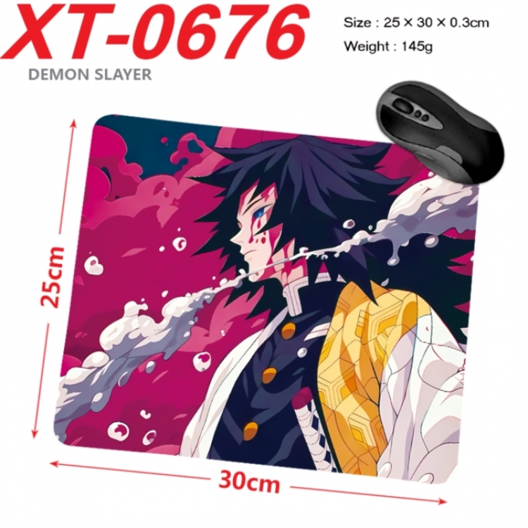 Demon Slayer Kimets Anime peripheral new lock edge mouse pad 25X30cm