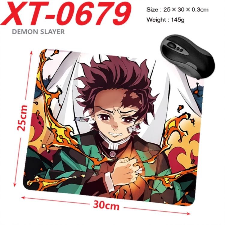 Demon Slayer Kimets Anime peripheral new lock edge mouse pad 25X30cm