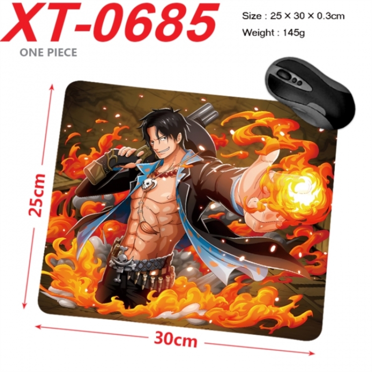 One Piece Anime peripheral new lock edge mouse pad 25X30cm