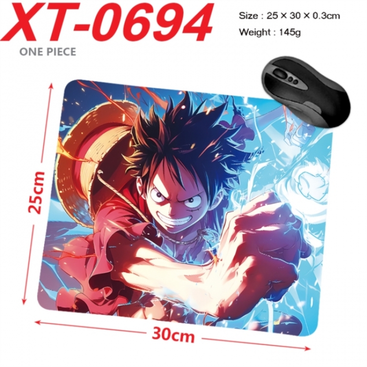 One Piece Anime peripheral new lock edge mouse pad 25X30cm