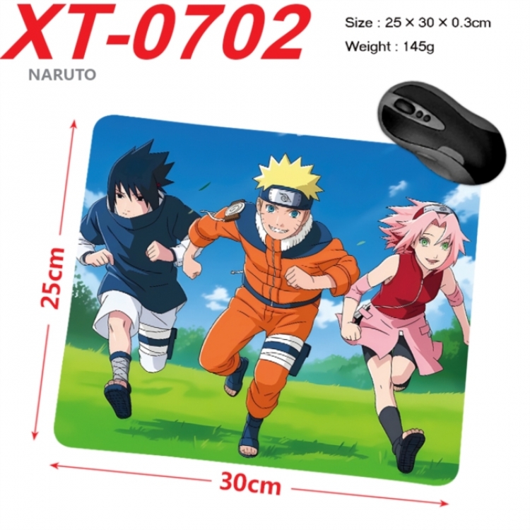 Naruto Anime peripheral new lock edge mouse pad 25X30cm