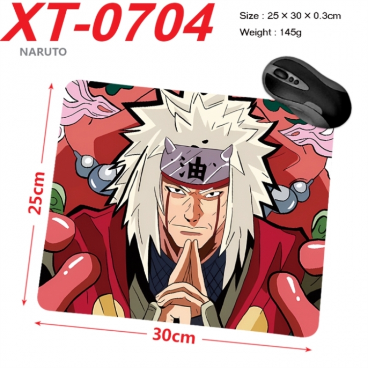 Naruto Anime peripheral new lock edge mouse pad 25X30cm