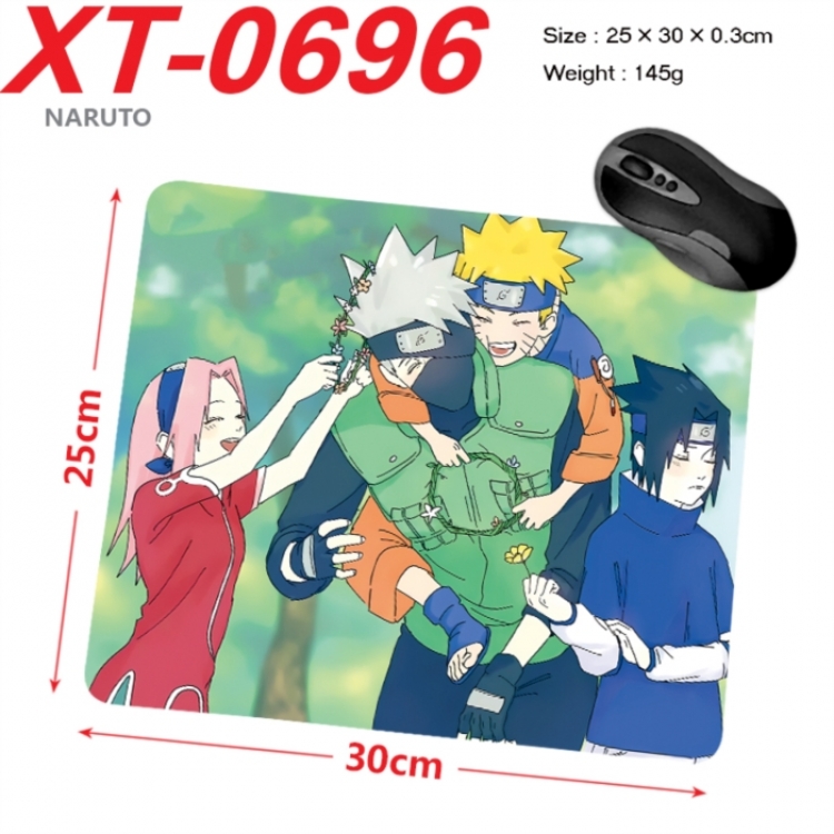 Naruto Anime peripheral new lock edge mouse pad 25X30cm